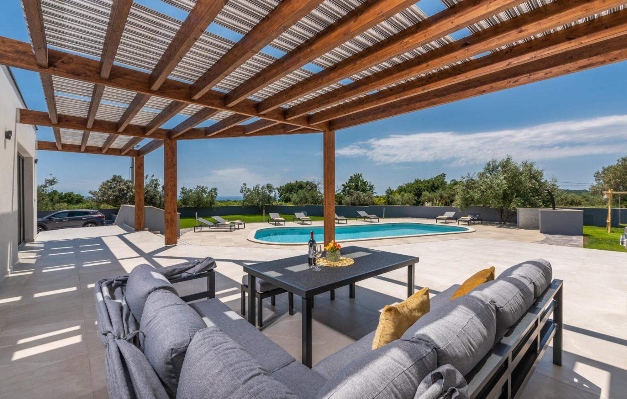 Villa Posidonia Near Pula With Sea View And Surrounded By Olive Trees 卡尼卡 外观 照片