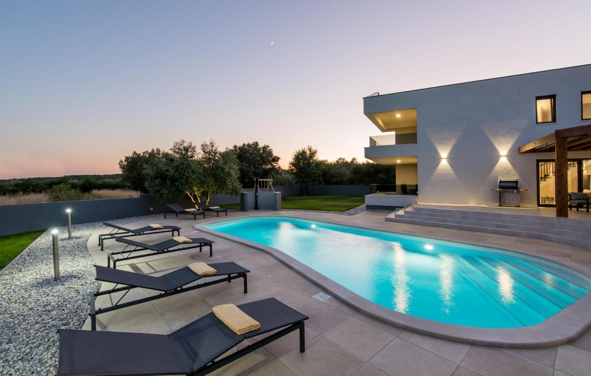 Villa Posidonia Near Pula With Sea View And Surrounded By Olive Trees 卡尼卡 外观 照片
